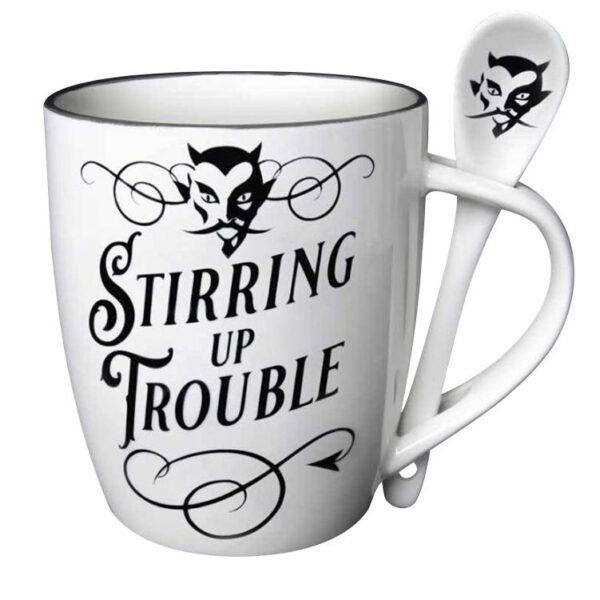Mug & Spoons Set: Stirring up Trouble