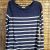 Striped Top: Navy