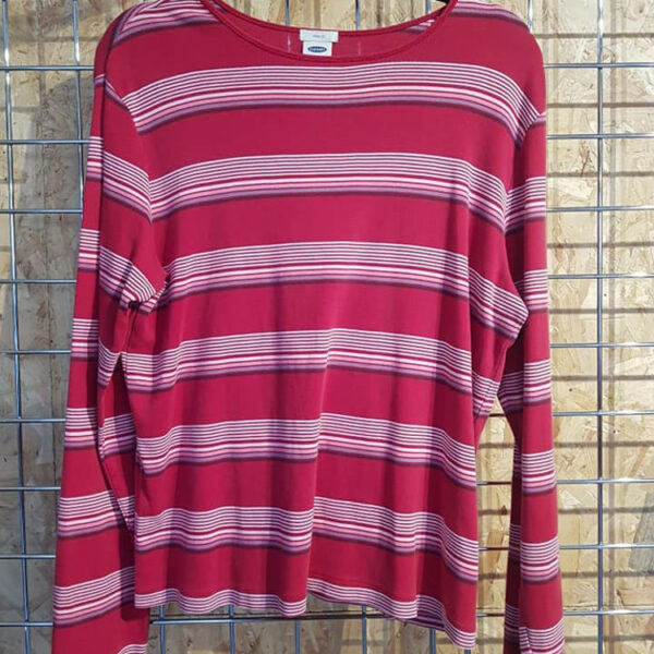 Striped Top: Red