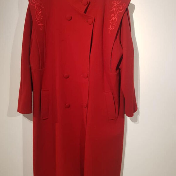 Red Embroidered Coat