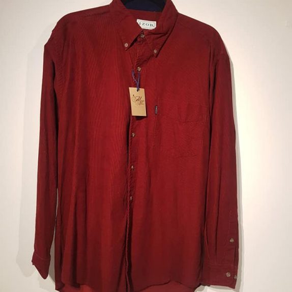 Dark Red Corduroy Shirt