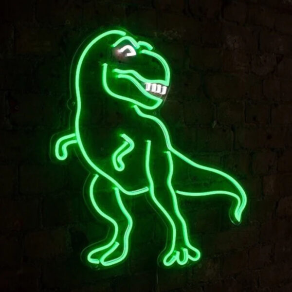 ‘Dinosaur’ Green Neon LED Wall Mounted Sign