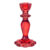 Glass Candlestick Holder – Red