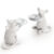 Pair Of Mouse Candle Holders In White