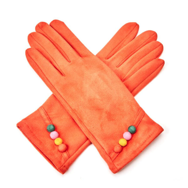 4 diagonal button gloves