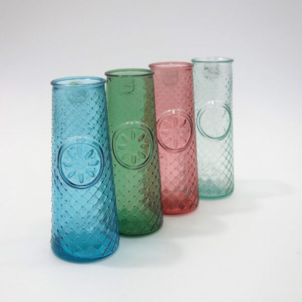 Recycled Glass Mandala Vase
