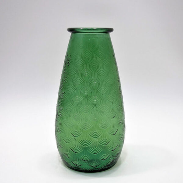 Recycled Glass Palm Vase