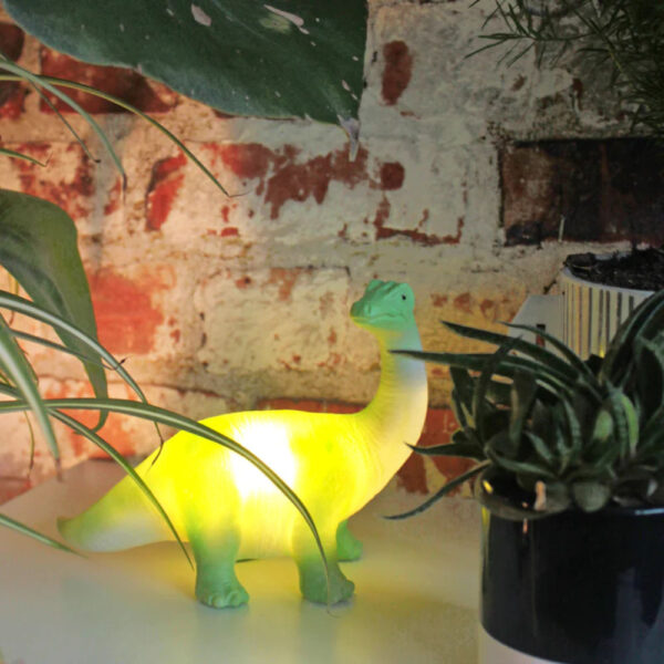Dino Mini Led Lamp: Green Diplodocus