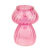 Mushroom Glass Candle Holder & Bud Vase: Pink