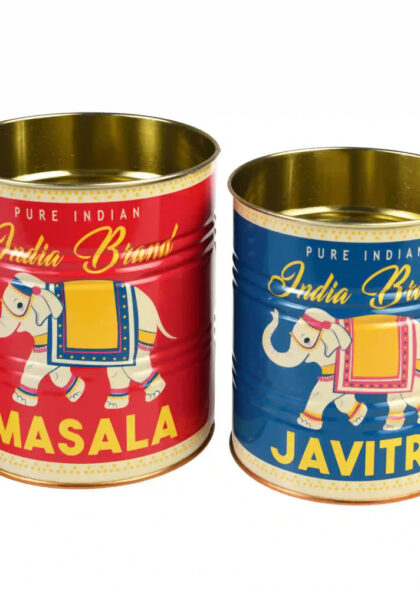storage tins (set of 2) – Masala and Javitri